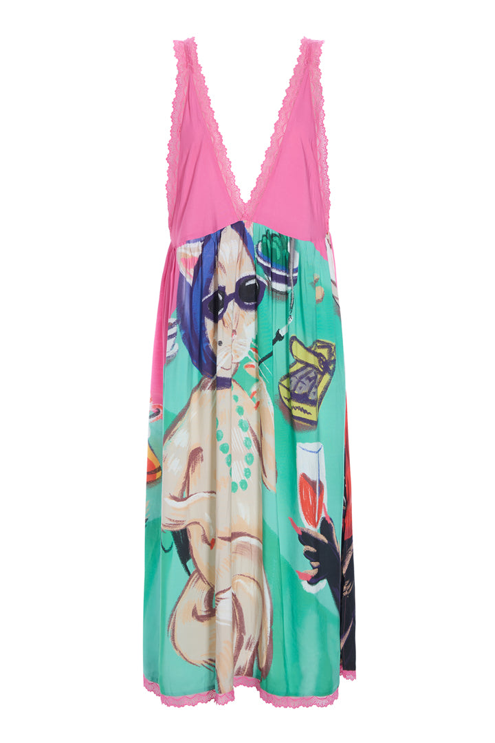 HUNKØN Thit Dress Dresses Cocktails with Cats Art Print