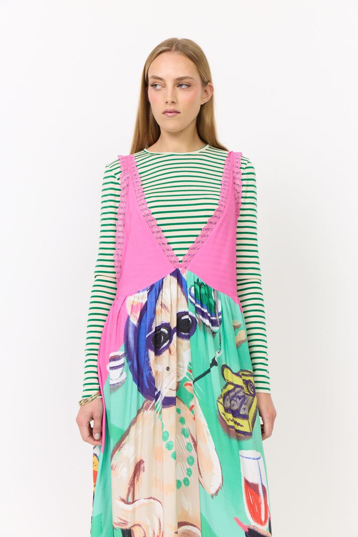HUNKØN Thit Dress Dresses Cocktails with Cats Art Print