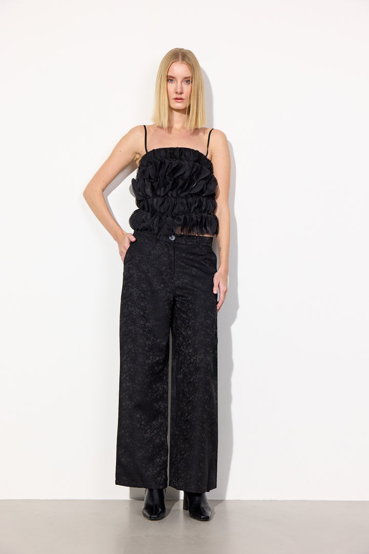 HUNKØN Thora Trousers Trousers Black