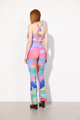 HUNKØN Toni Flared Leggings Leggings Under the Sea Art Print