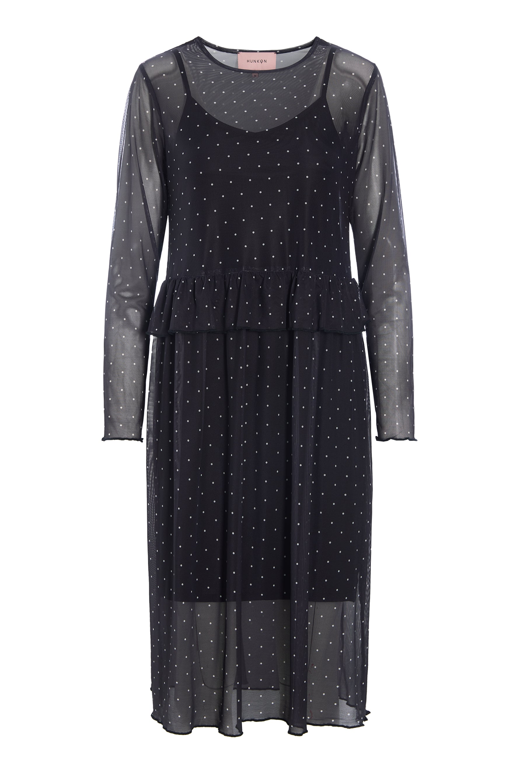 HUNKØN Tova Mesh Dress Dresses Black
