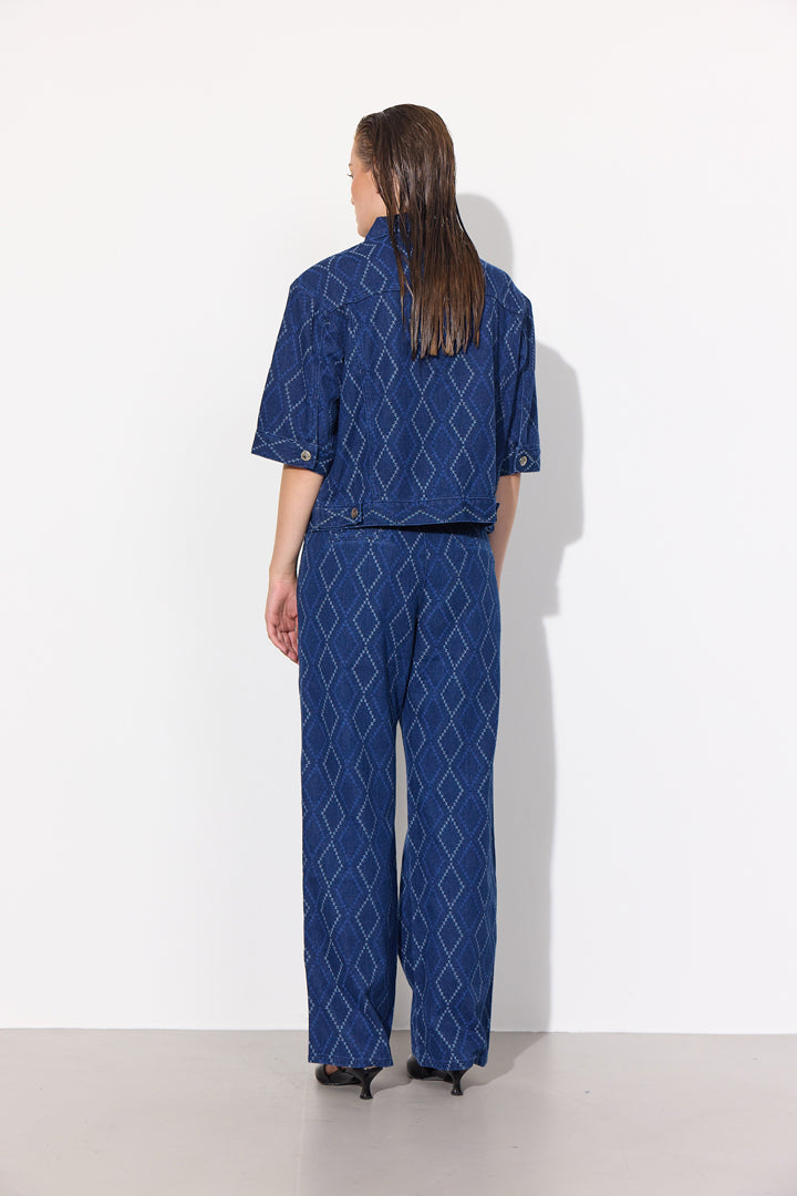 HUNKØN Trinity trousers Trousers Dark Denim