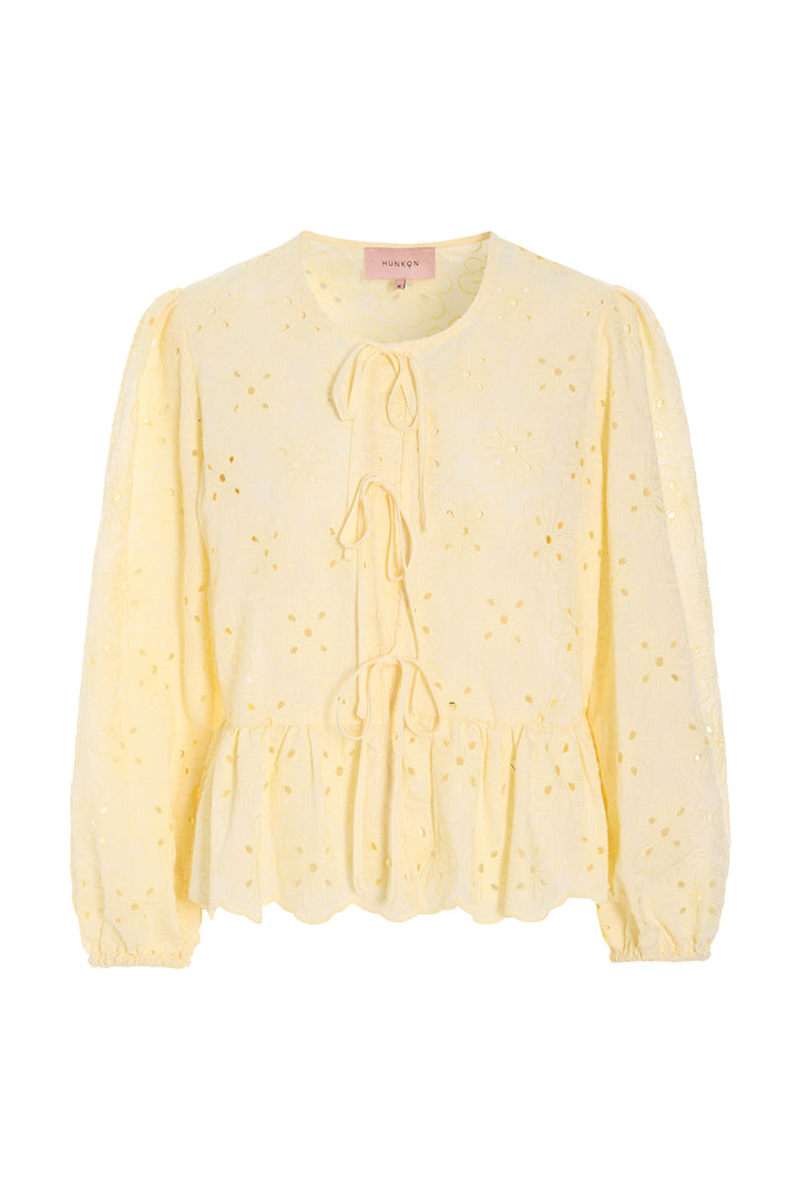 HUNKØN Vanya Shirt Shirts Soft Yellow