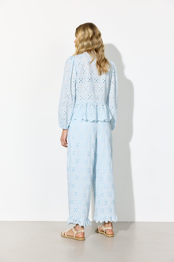 HUNKØN Vanya Trousers Trousers Light Blue