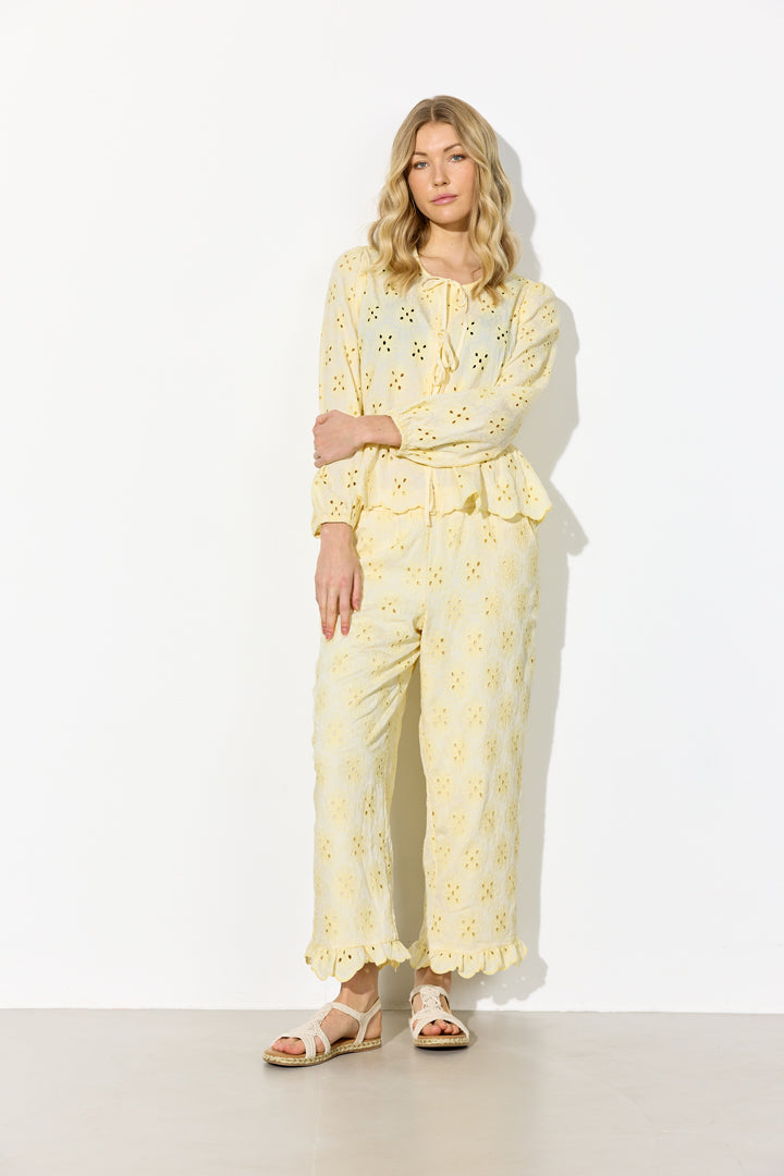 HUNKØN Vanya Trousers Trousers Soft Yellow