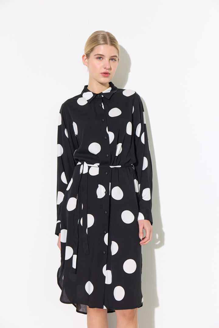 HUNKØN Vicky Shirtdress Dresses Big Dots