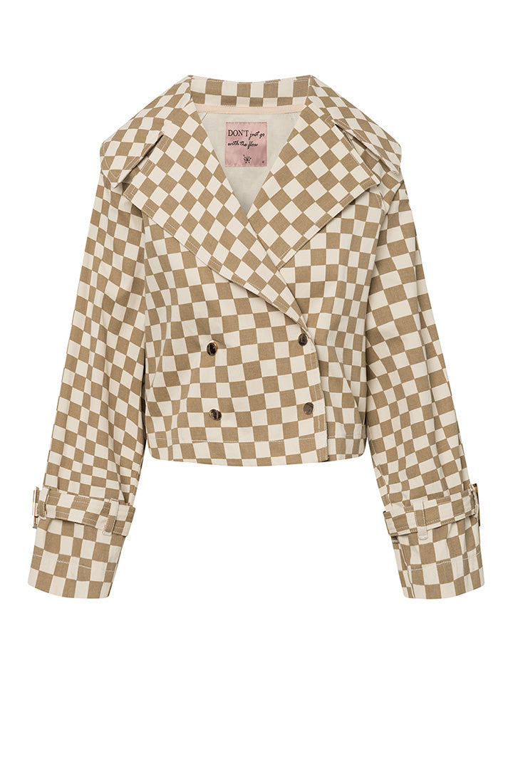 HUNKØN Viper Jacket Jackets Brown Checked