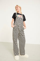 HUNKØN Viper Overalls Jumpsuits Black Checked