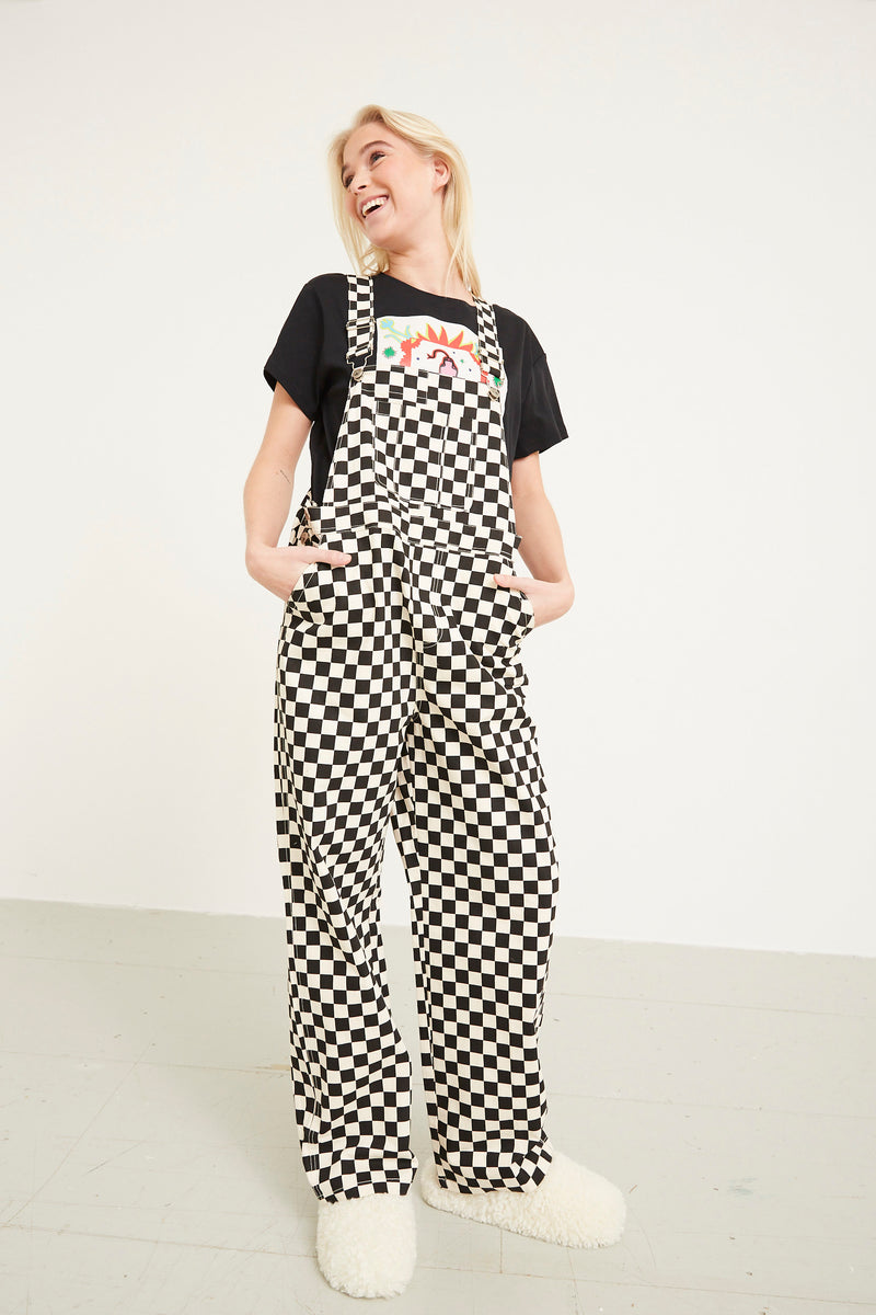 HUNKØN Viper Overalls Jumpsuits Black Checked