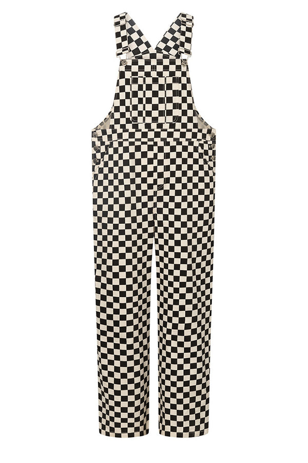 HUNKØN Viper Overalls Jumpsuits Black Checked
