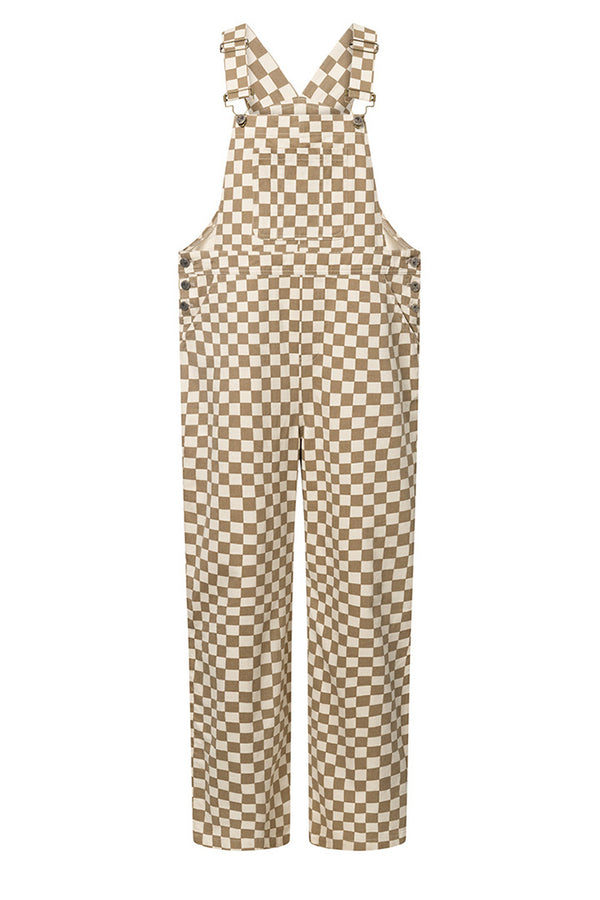 HUNKØN Viper Overalls Jumpsuits Brown Checked