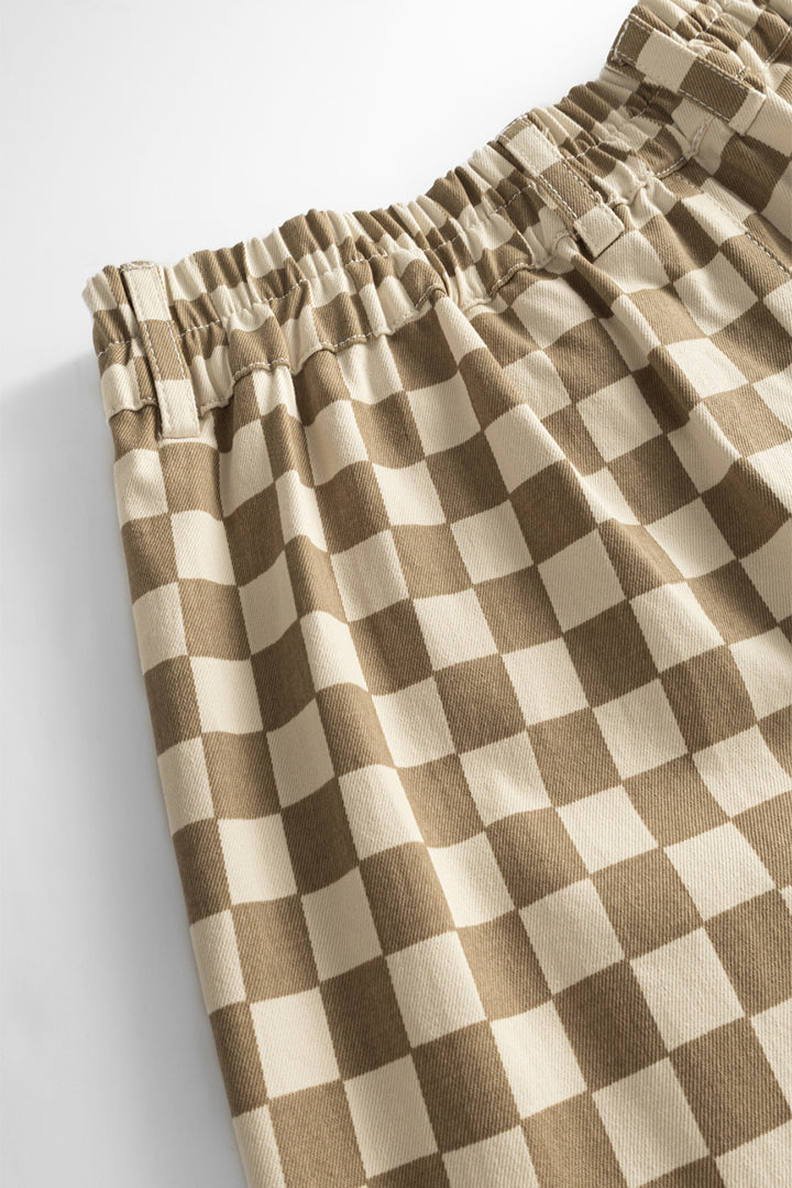 HUNKØN Viper Trousers Trousers Brown Checked