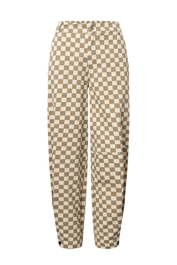 HUNKØN Viper Trousers Trousers Brown Checked
