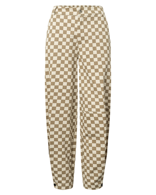 HUNKØN Viper Trousers Trousers Brown Checked