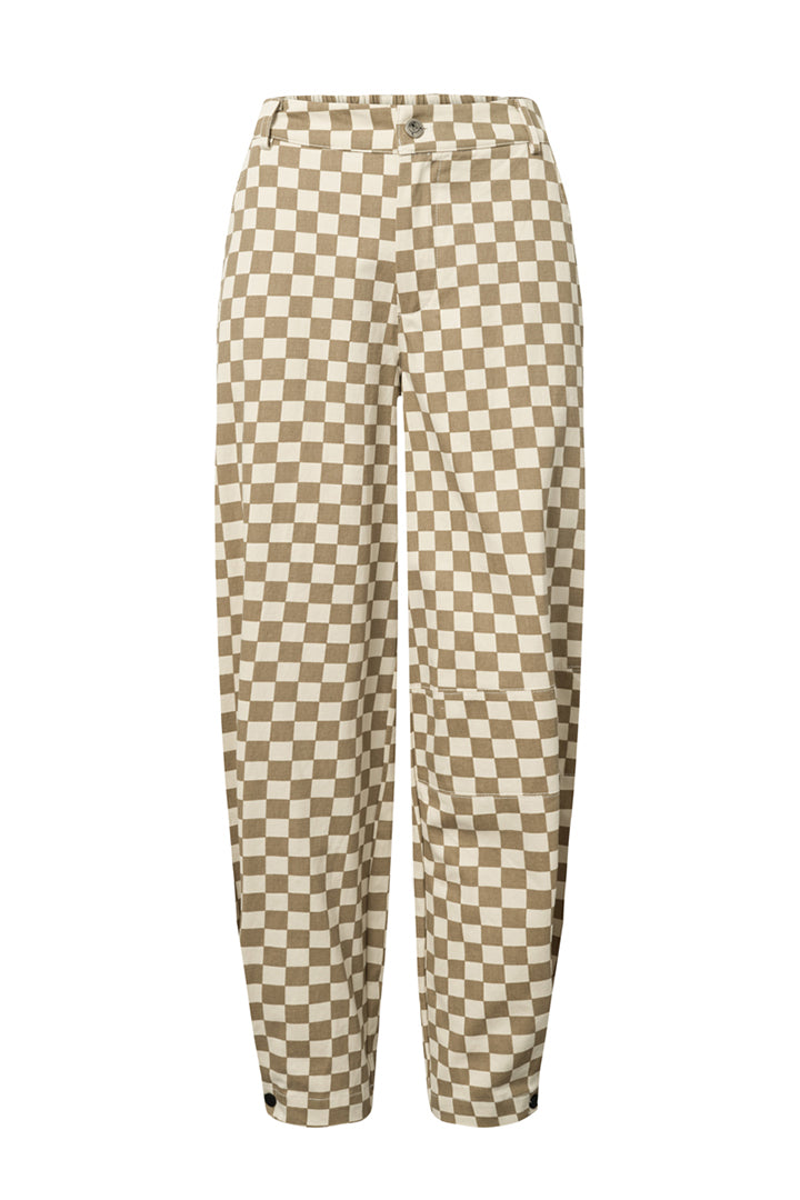 HUNKØN Viper Trousers Trousers Brown Checked