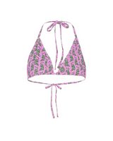 HUNKØN Wilma Bikini Top Swimwear Pink Sneaking Tiger Art Print