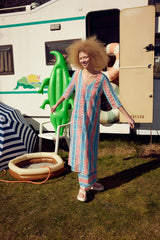 HUNKØN Yvonne Dress Dresses Pink and Blue
