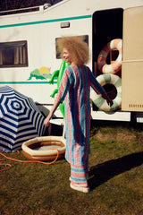 HUNKØN Yvonne Dress Dresses Pink and Blue