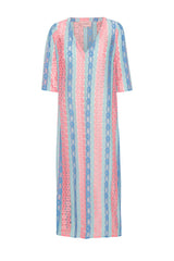HUNKØN Yvonne Dress Dresses Pink and Blue