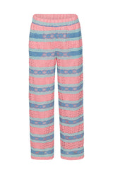 HUNKØN Yvonne Trousers Trousers Pink and Blue