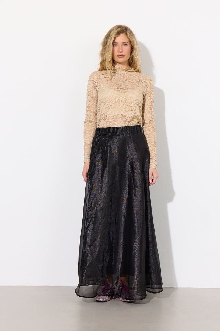 HUNKØN Zinnia Long Skirt Skirts Black