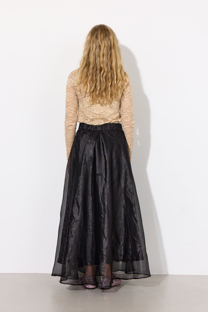 HUNKØN Zinnia Long Skirt Skirts Black