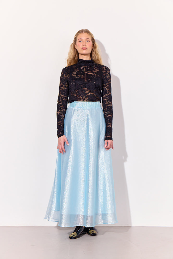 HUNKØN Zinnia Long Skirt Skirts Blue