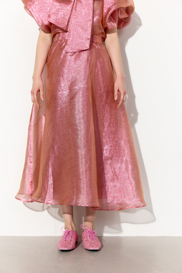 HUNKØN Zinnia Long Skirt Skirts Dusty Rose