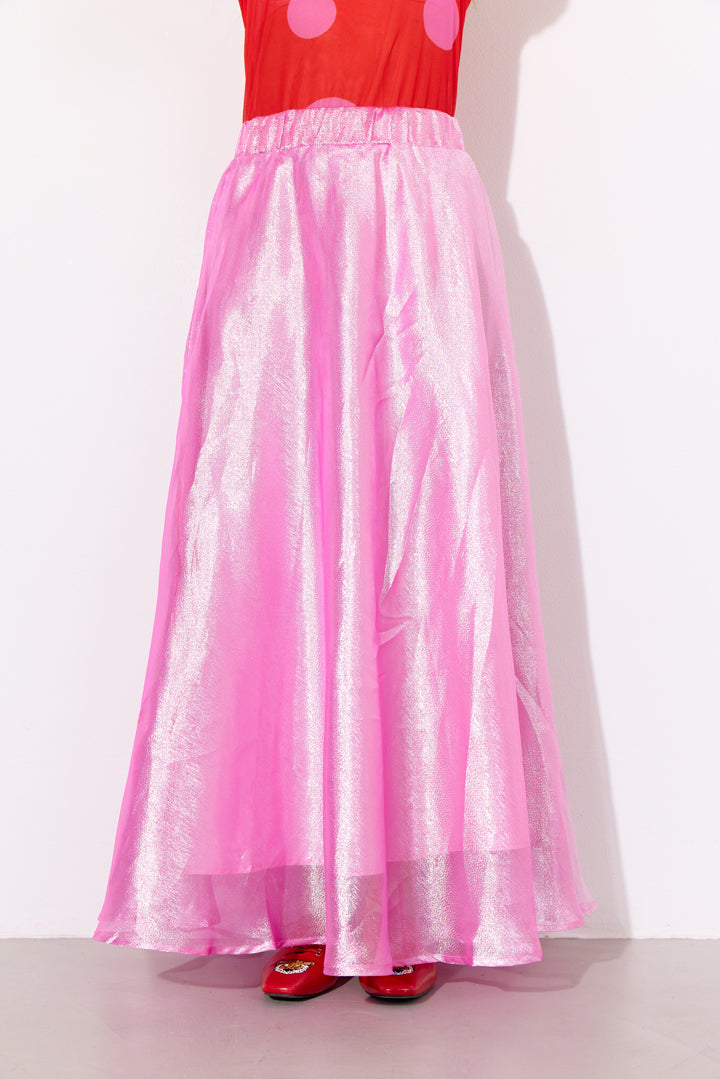HUNKØN Zinnia Long Skirt Skirts Hot Pink