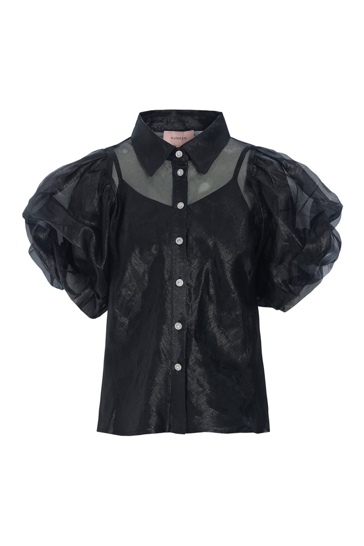 HUNKØN Zinnia Shirt Shirts Black