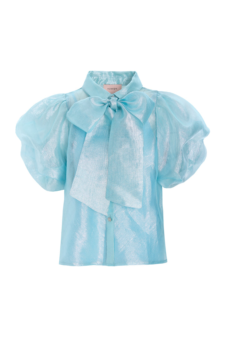 HUNKØN Zinnia Shirt Shirts Blue