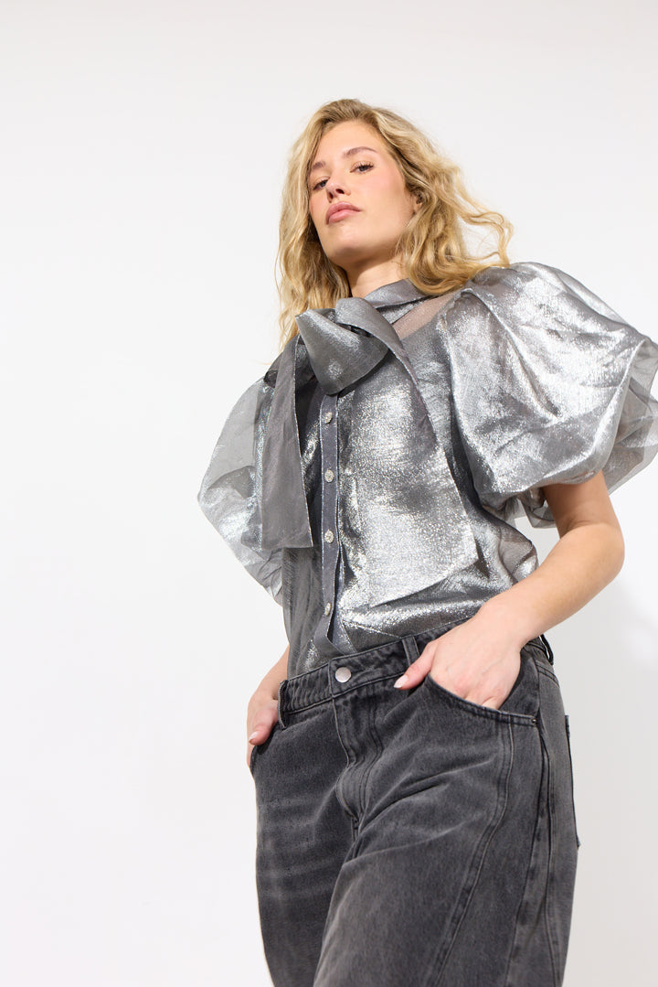 HUNKØN Zinnia Shirt Shirts Silver
