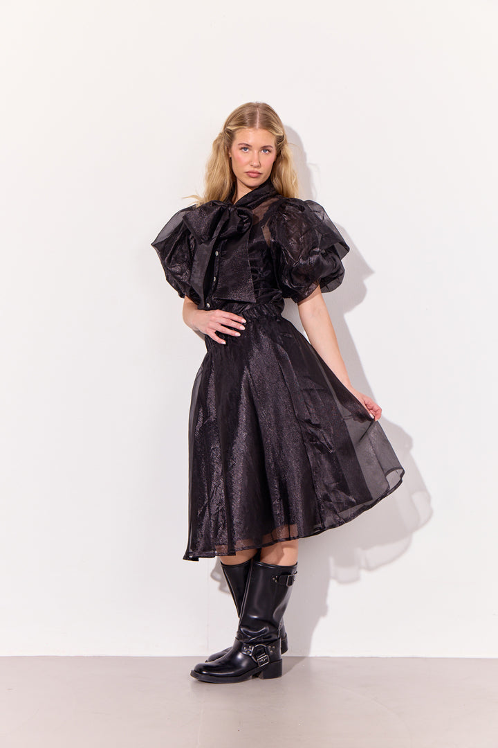 HUNKØN Zinnia Short Skirt Skirts Black