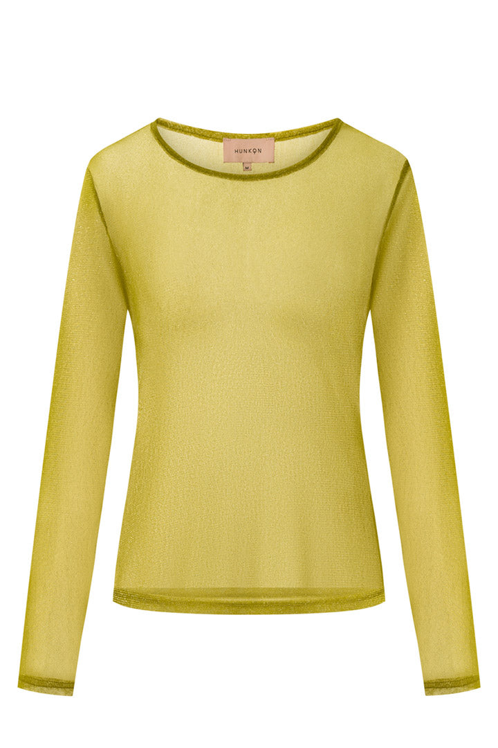 HUNKØN Zion Blouse Blouses Golden lime