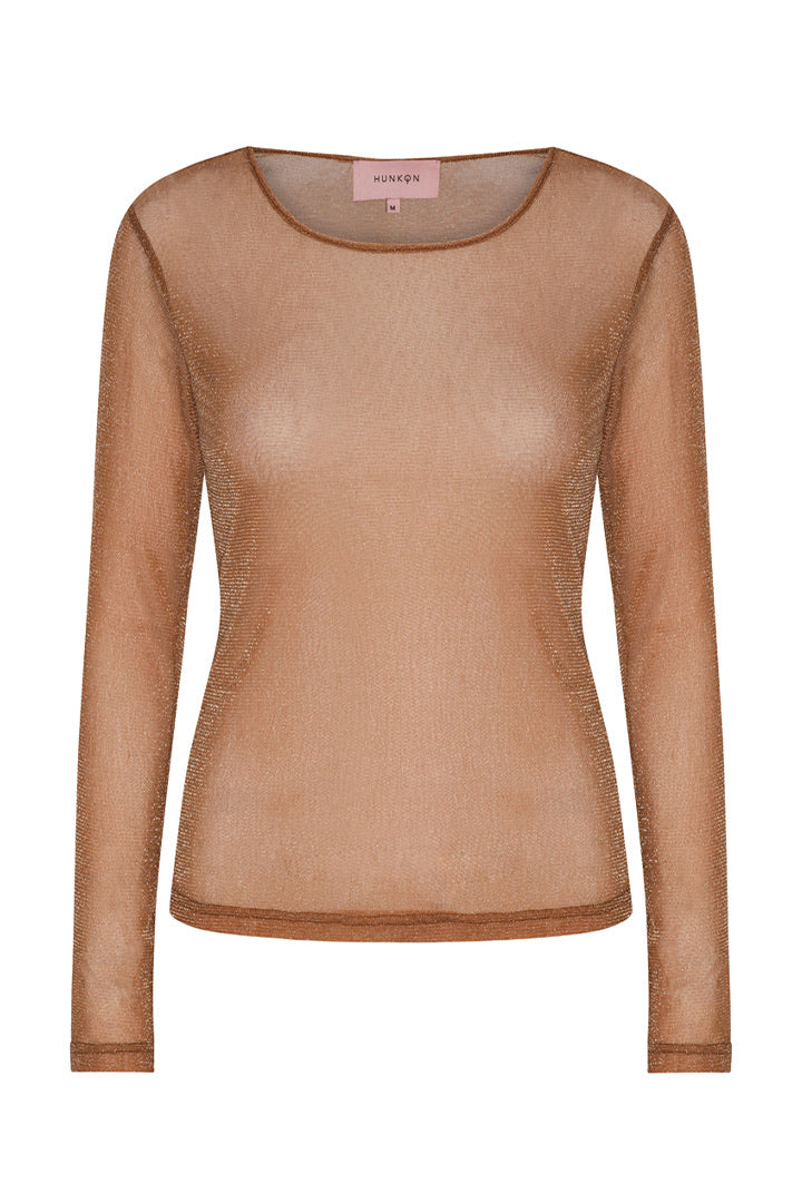 HUNKØN Zion Blouse Blouses Brown
