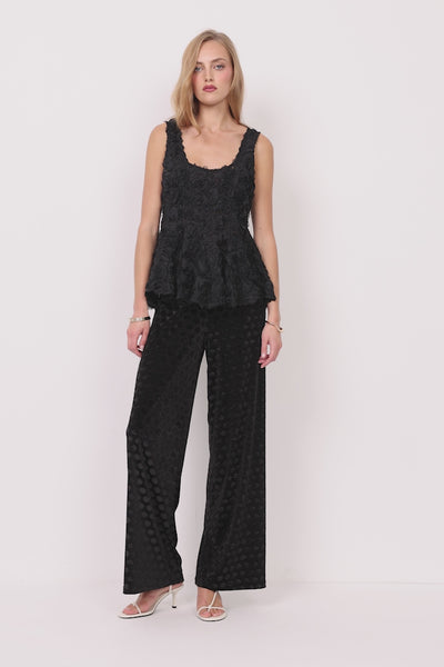 HUNKØN Marianne Top Tops Black