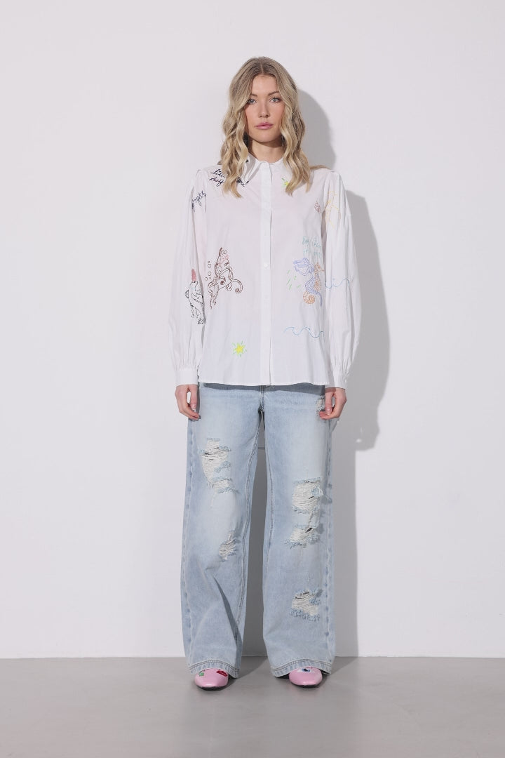 HUNKØN Sasha Shirt Shirts White