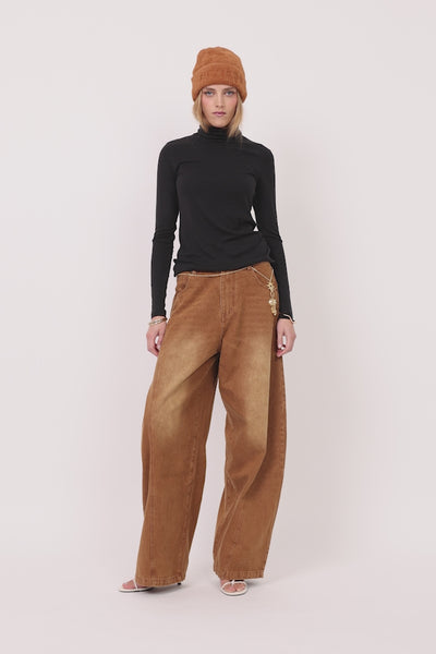 HUNKØN Rebekka Turtleneck Blouses Black