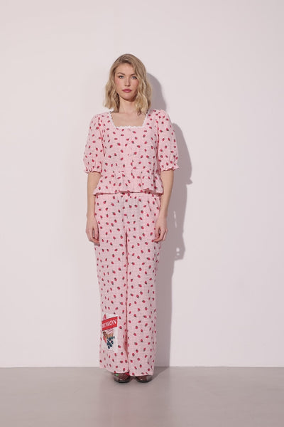 HUNKØN Ruth Blouse Shirts Pink