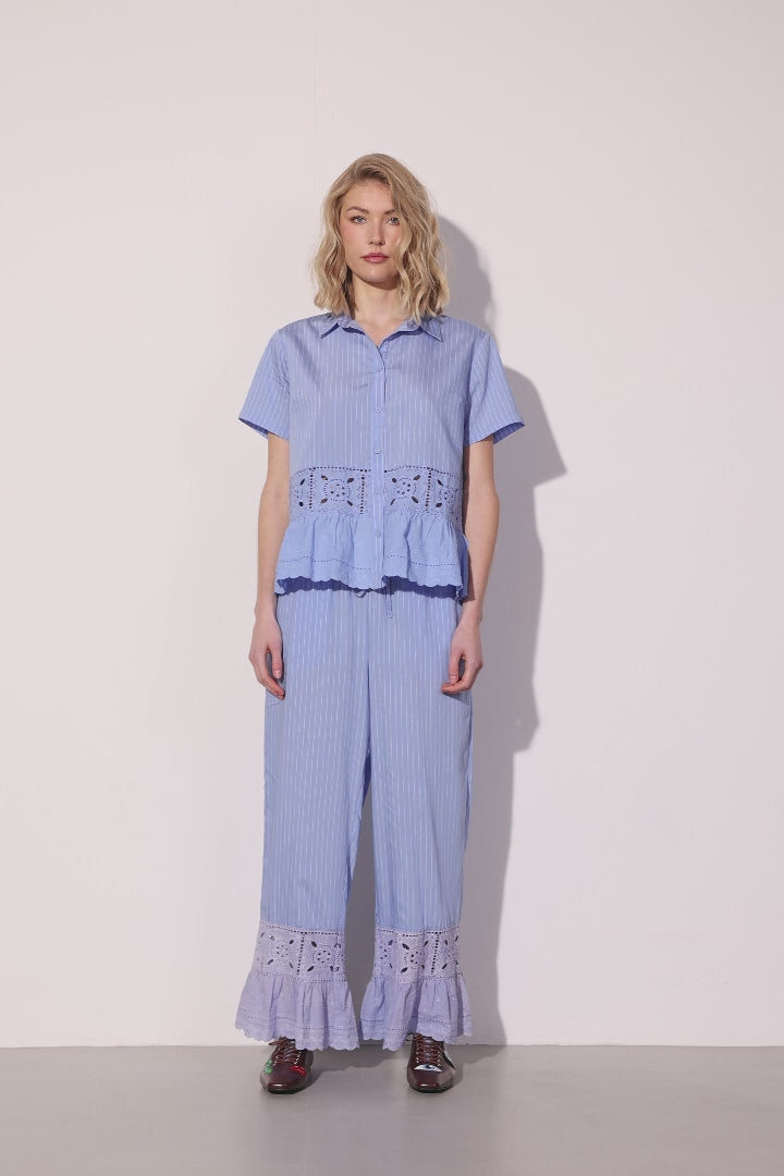 HUNKØN Cornelia Shirt Shirts Blue