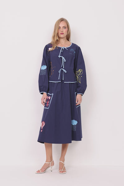 HUNKØN Nicole Shirt Shirts Navy