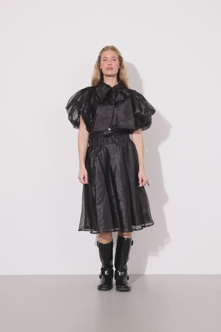 HUNKØN Zinnia Shirt Shirts Black