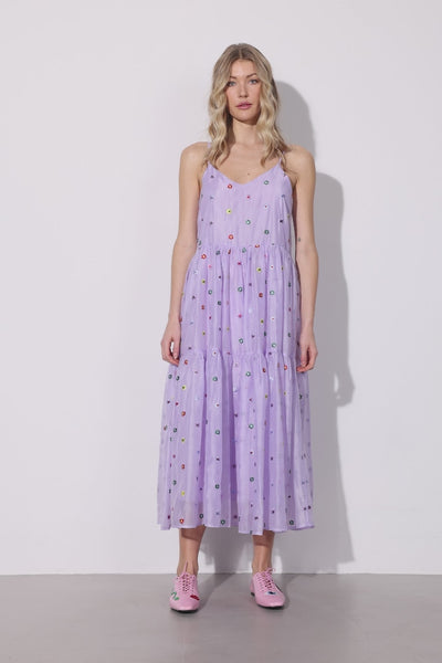 HUNKØN Lucia Strap Dress Dresses Lavender