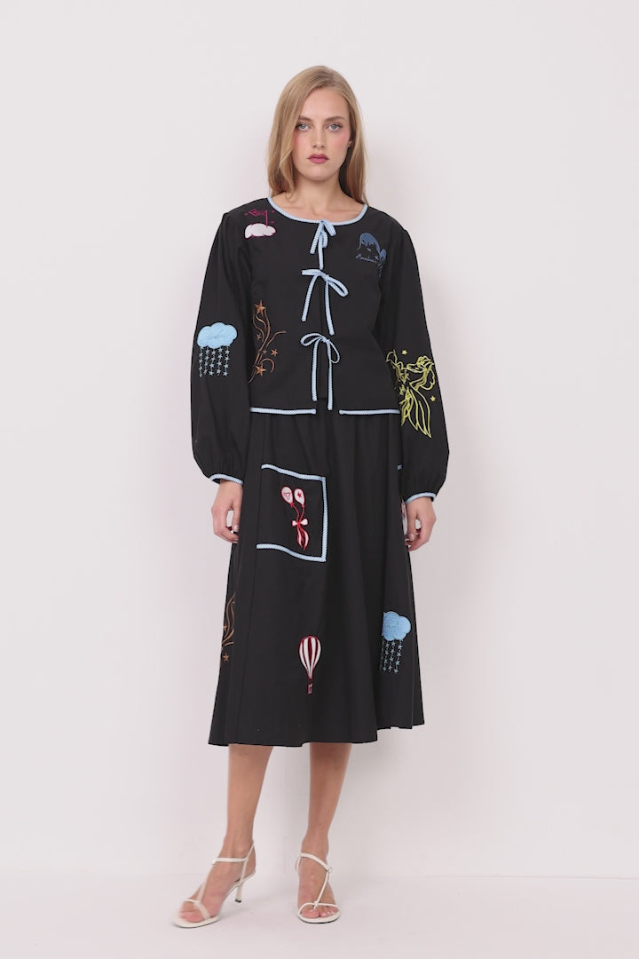 HUNKØN Nicole Skirt Skirts Black