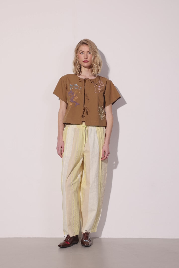 HUNKØN Tilly Trousers Trousers Yellow