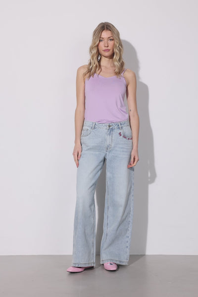 HUNKØN Simone Top Tops Lavender