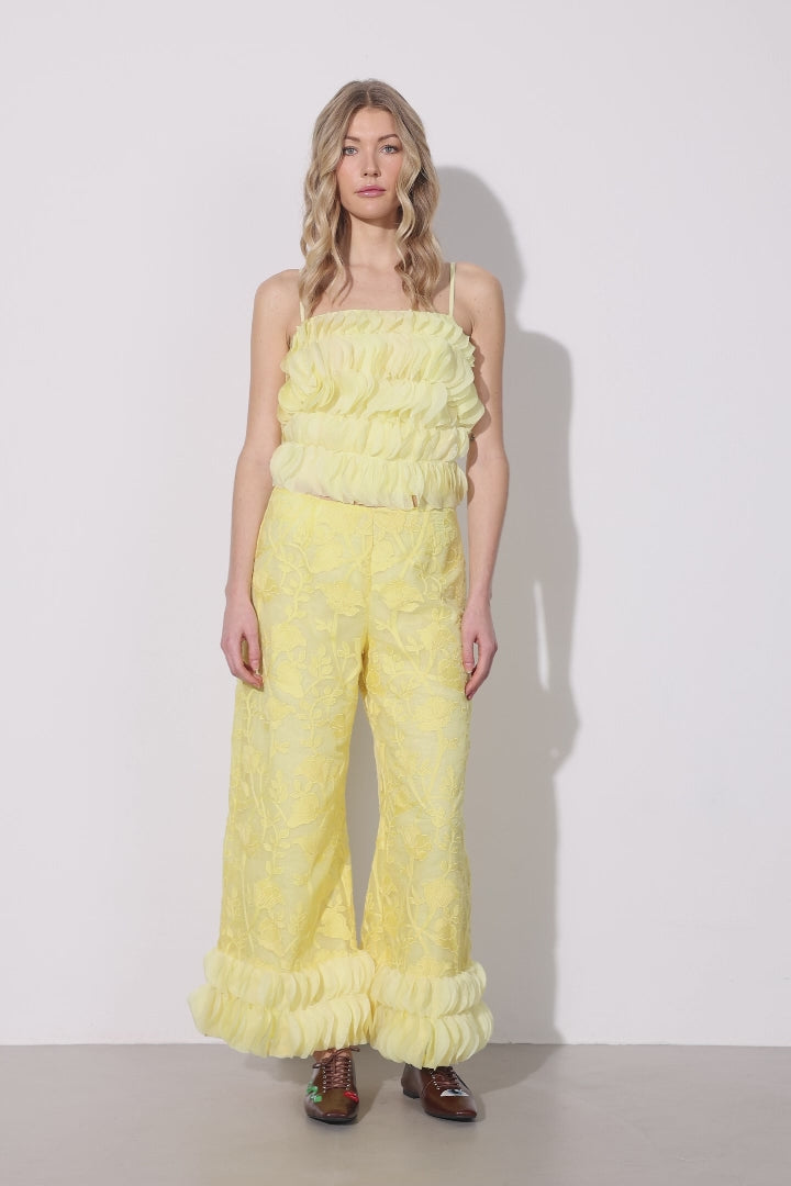HUNKØN Aiko Trousers Trousers Yellow