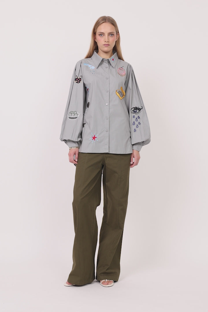 HUNKØN Sasha Shirt Shirts Grey