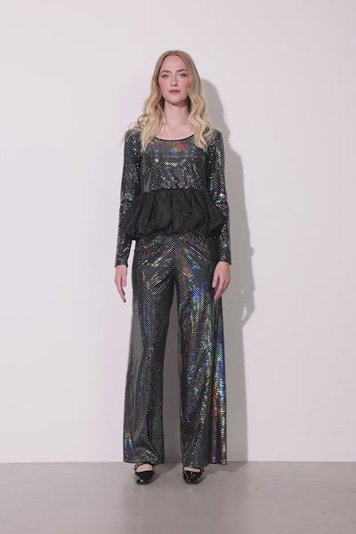 HUNKØN Daisy Trousers Trousers Black Disco