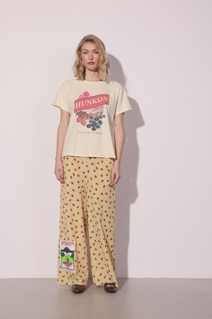 HUNKØN Ruth Trousers Trousers Yellow